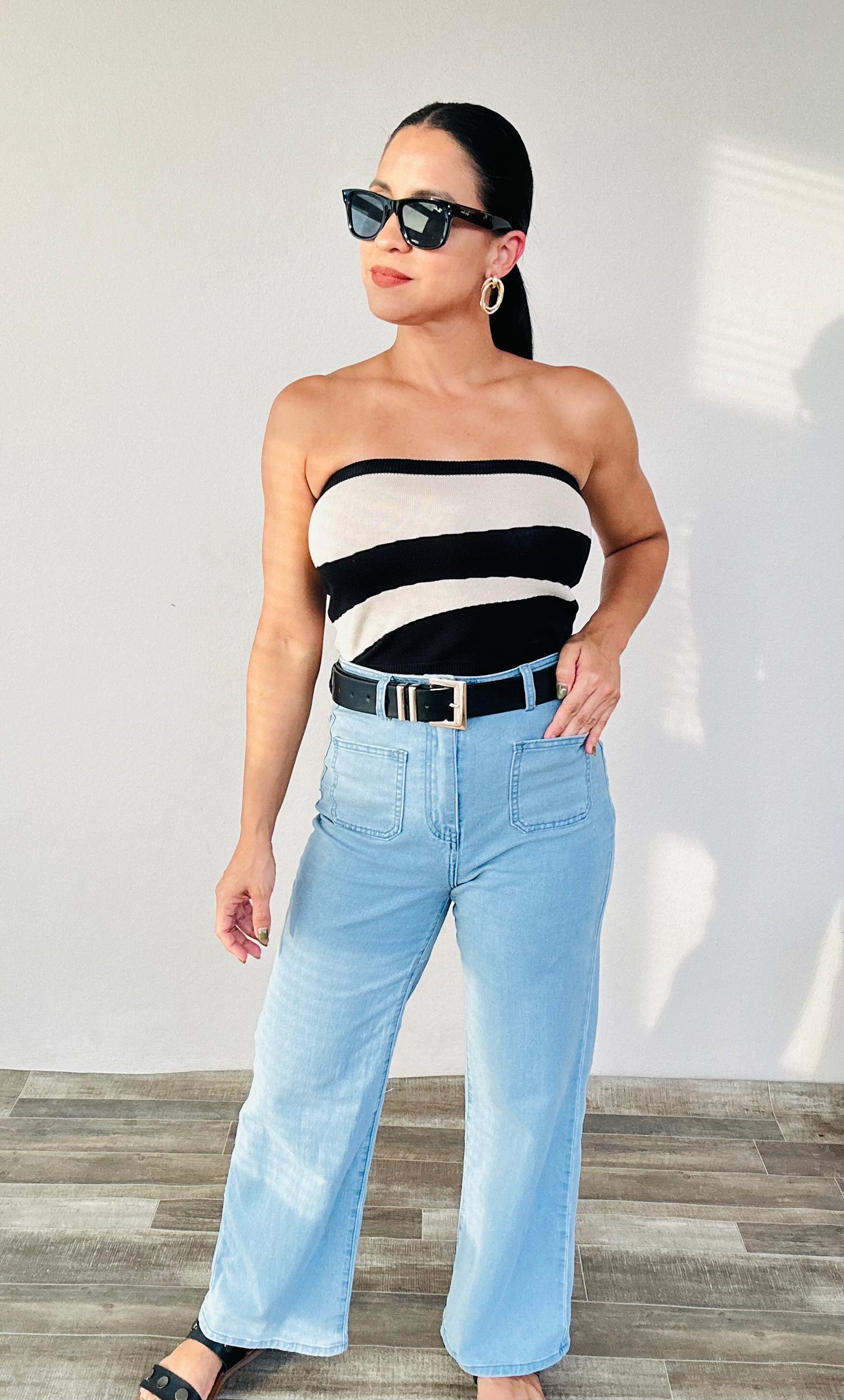 High Waist Denim Pants