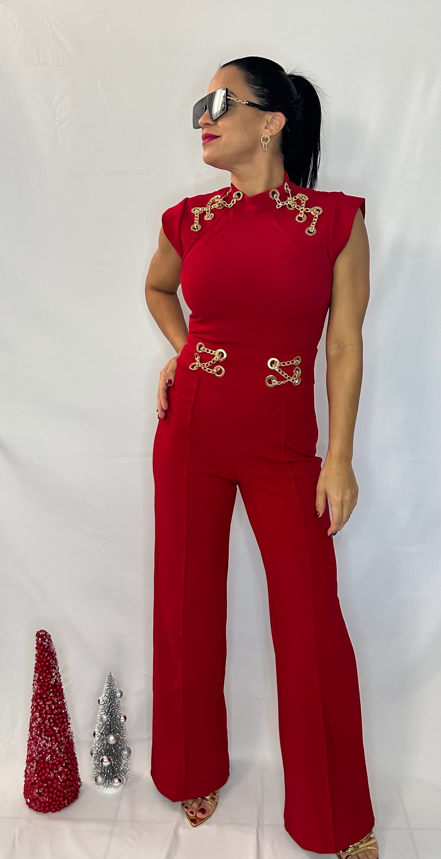 Eyelet Jumpsuit