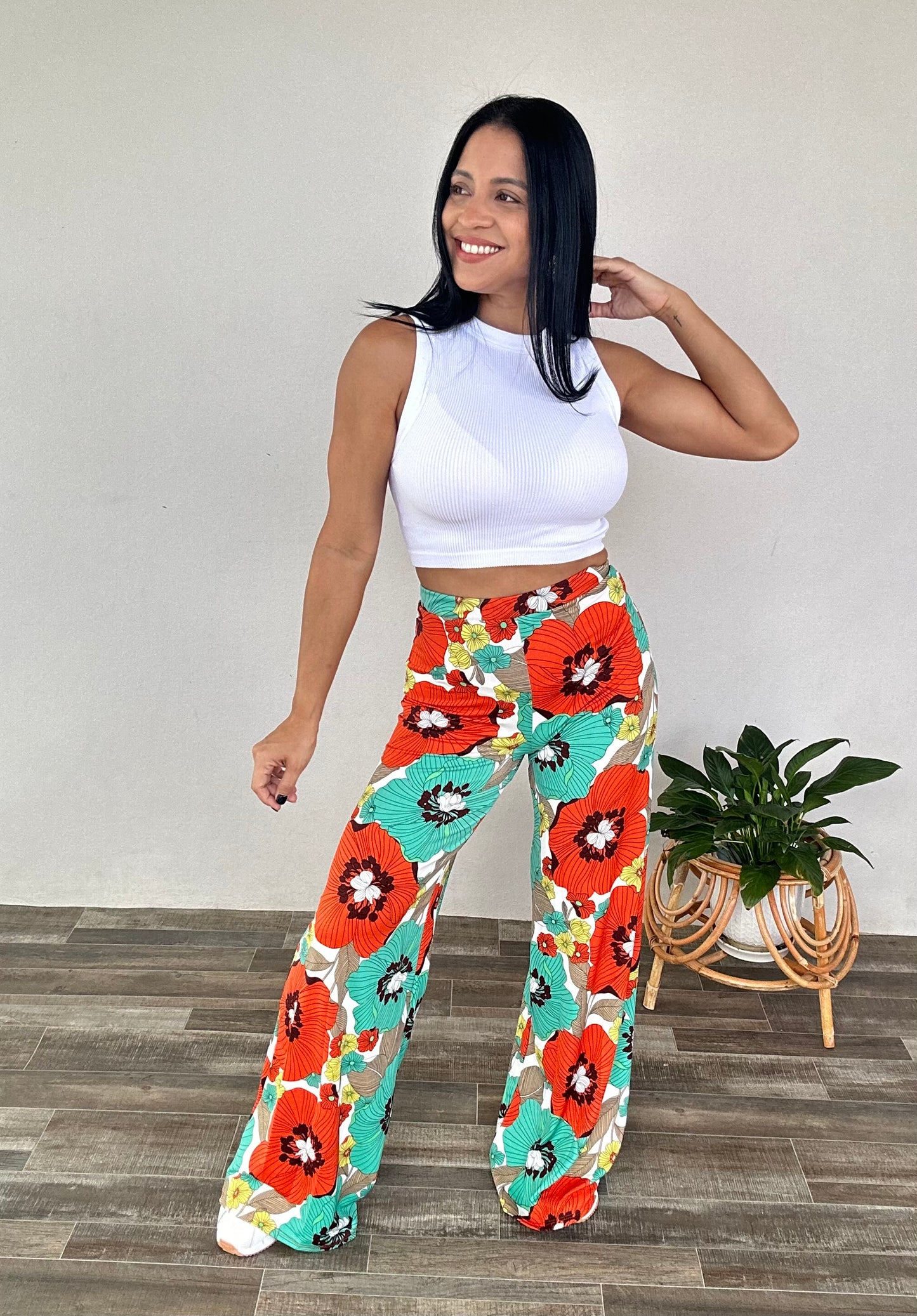 Flower Print Palazzo