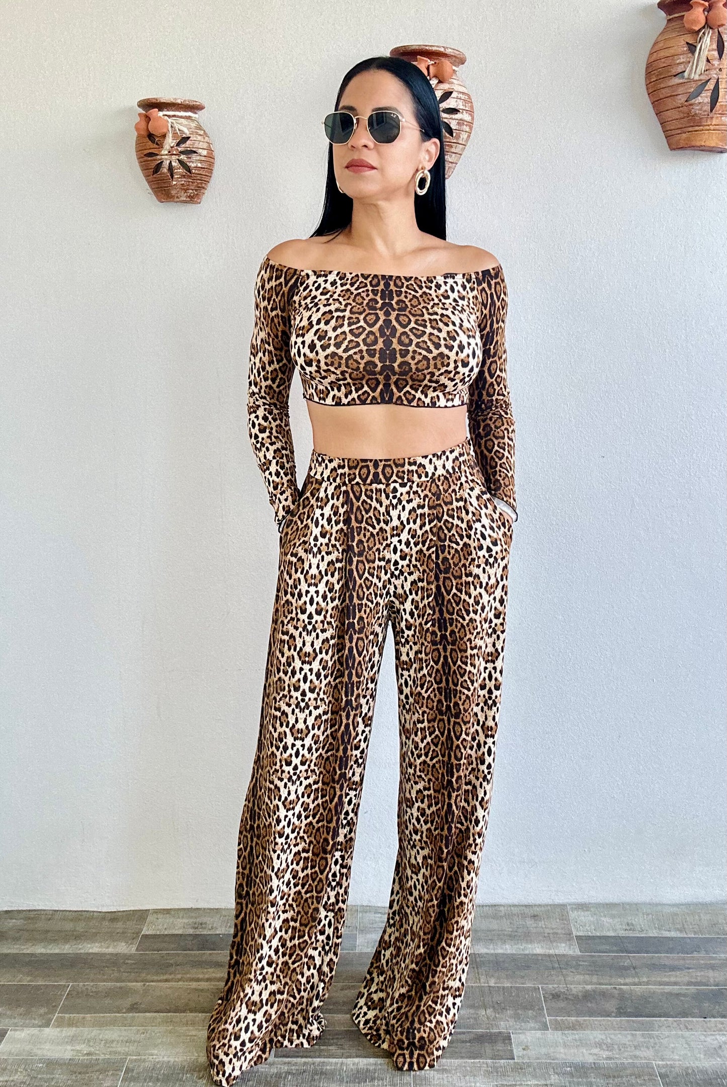 Leopard Pant Set