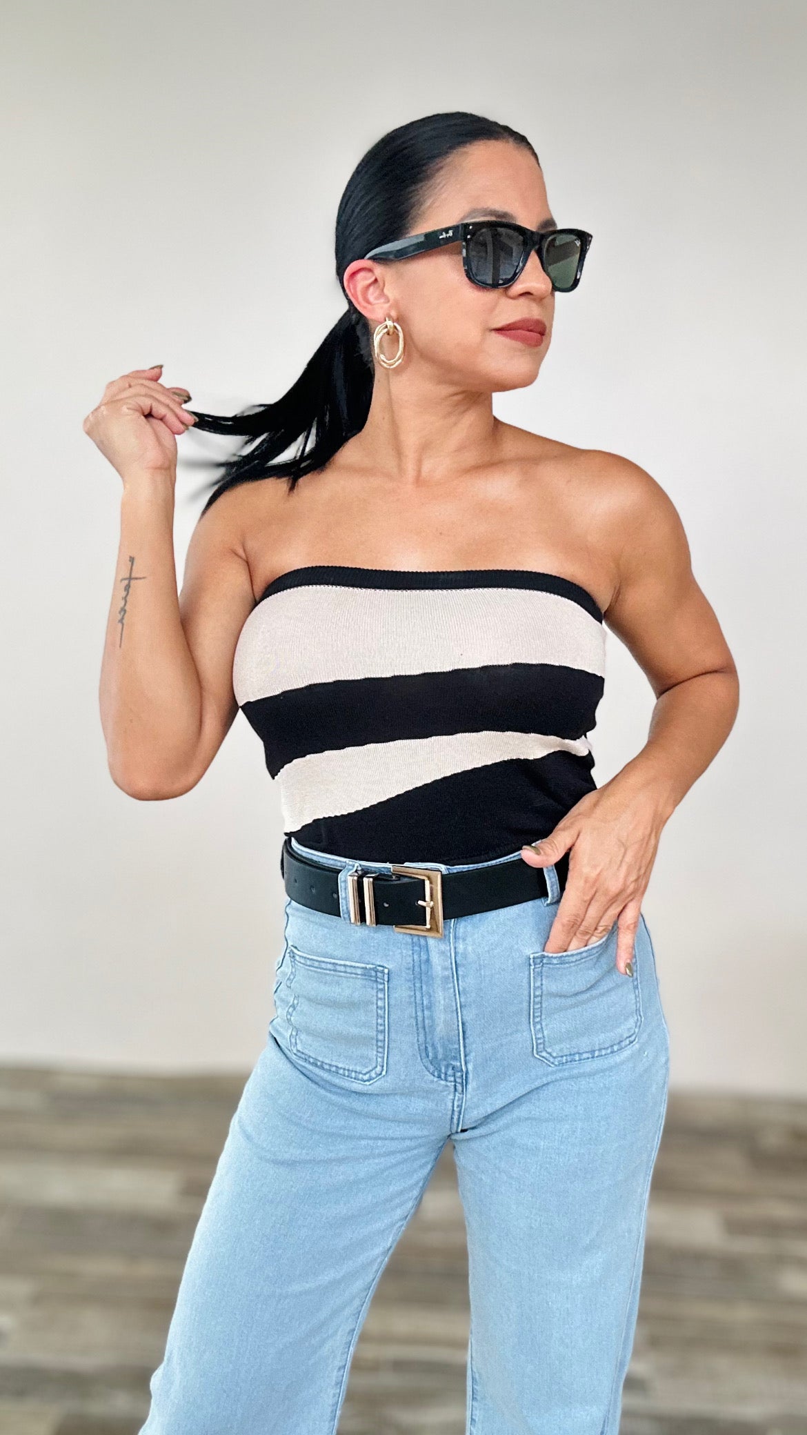 Tube Stripe Top