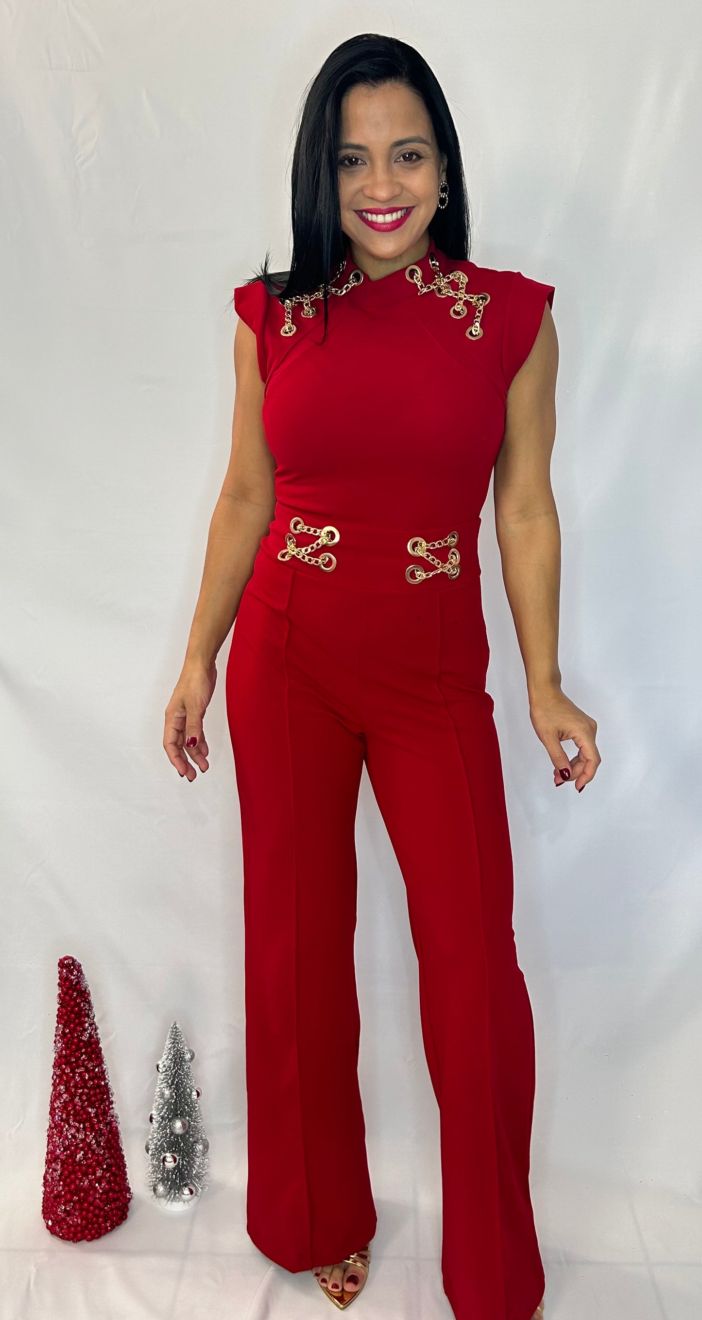 Eyelet Jumpsuit