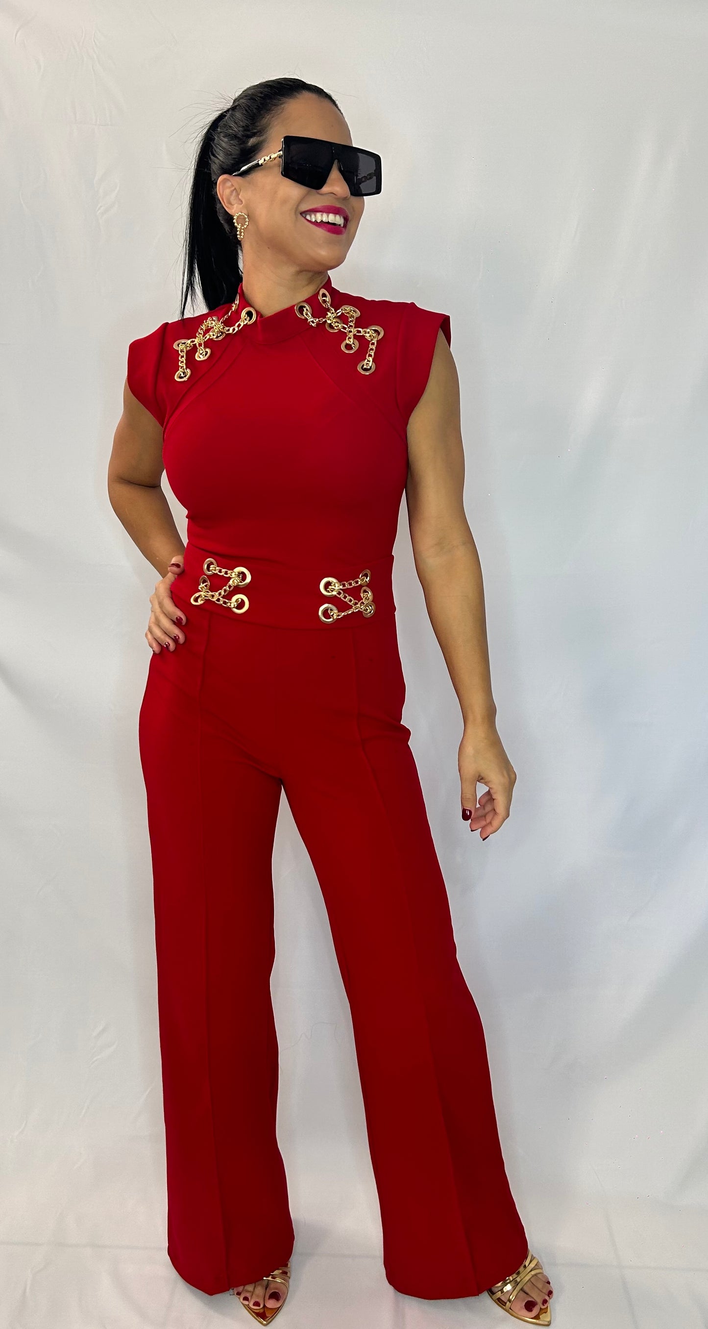 Eyelet Jumpsuit