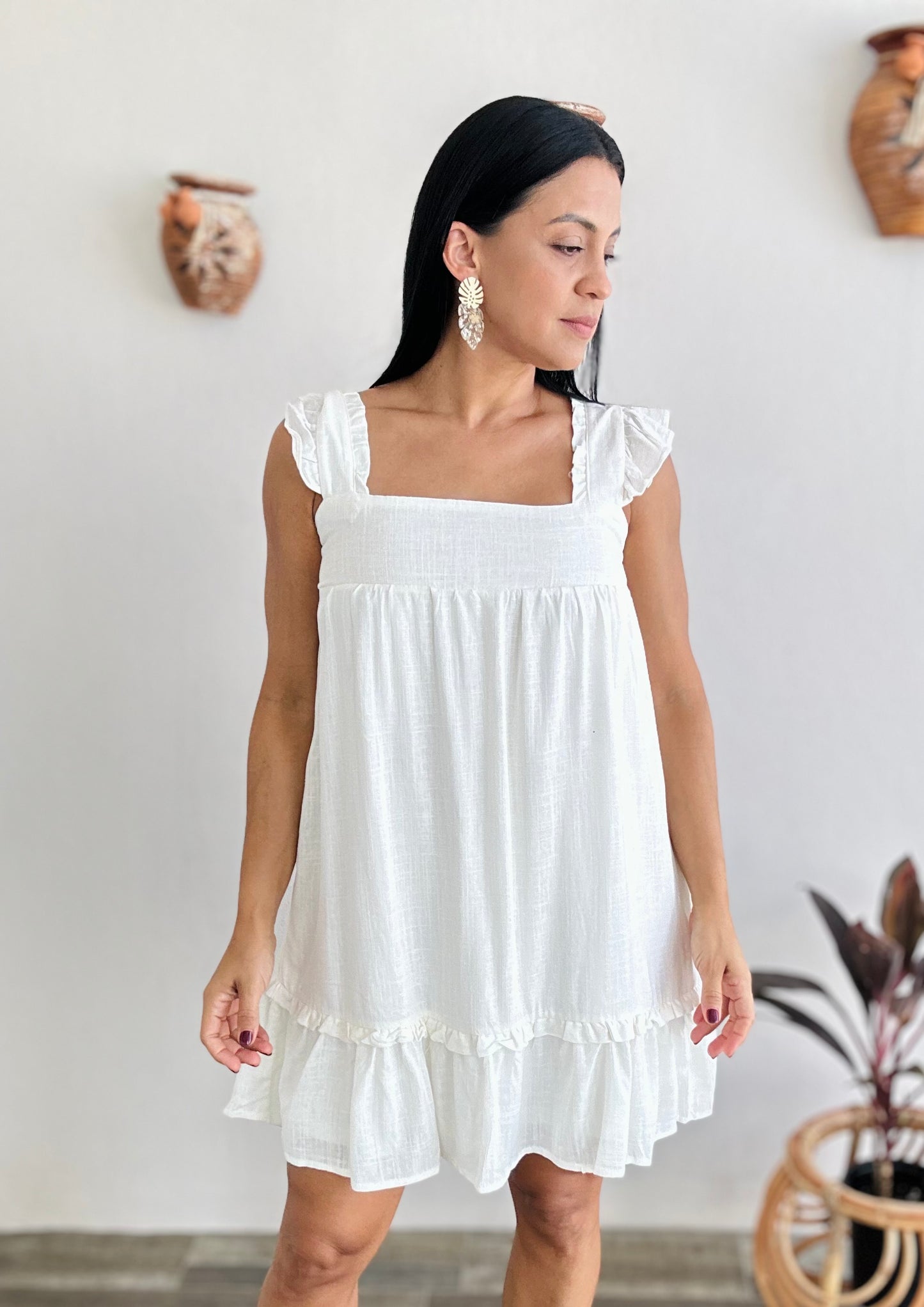 Linen Mini Dress