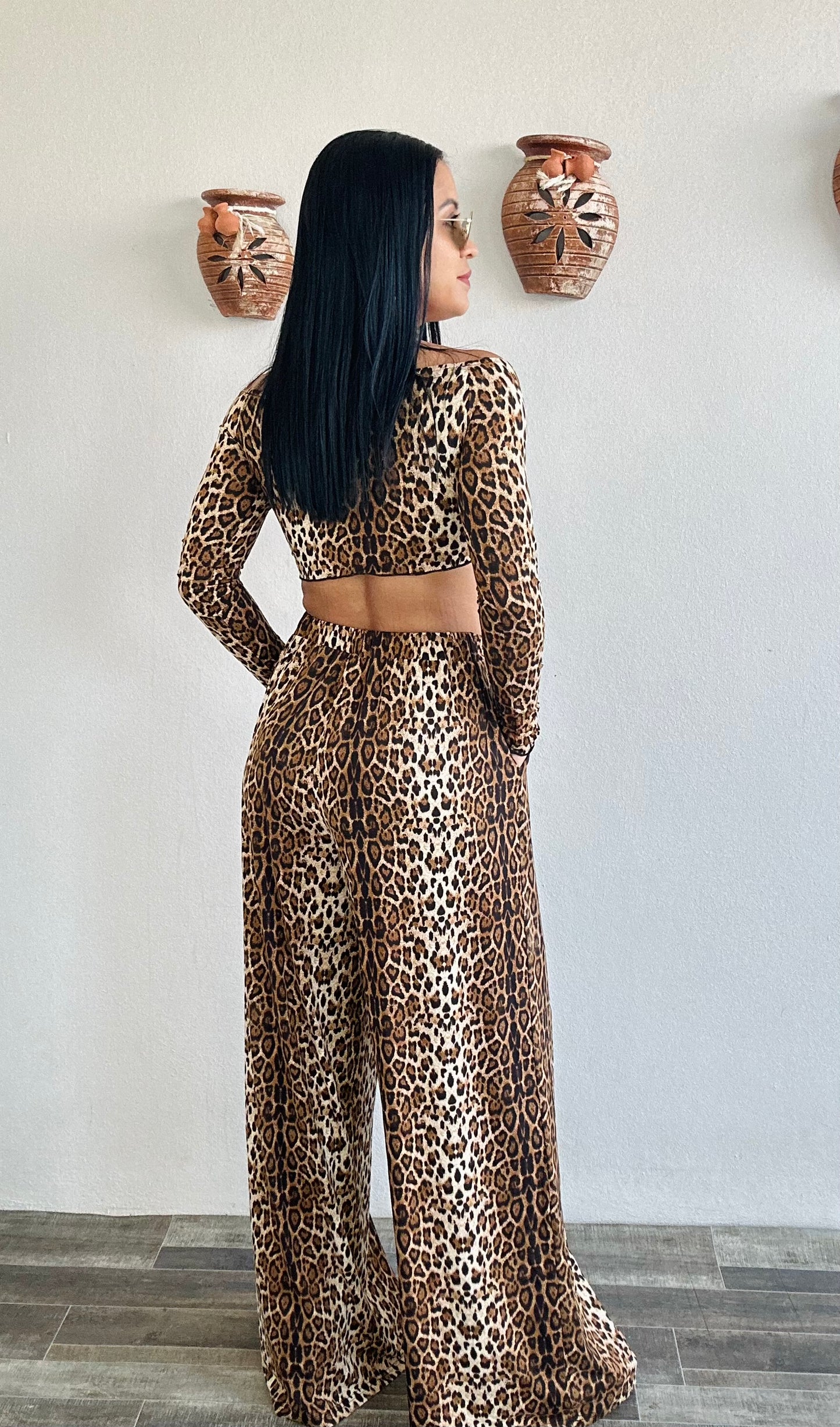 Leopard Pant Set